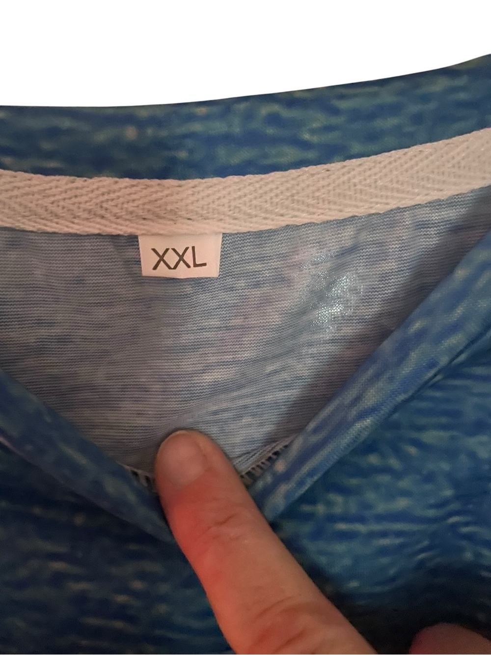 Blue Graphic Long Sleeve Shirt - Picture 5 of 5